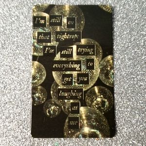 10/$10 Taylor Swift FOLKLORE Waterproof Sticker Mirrorball